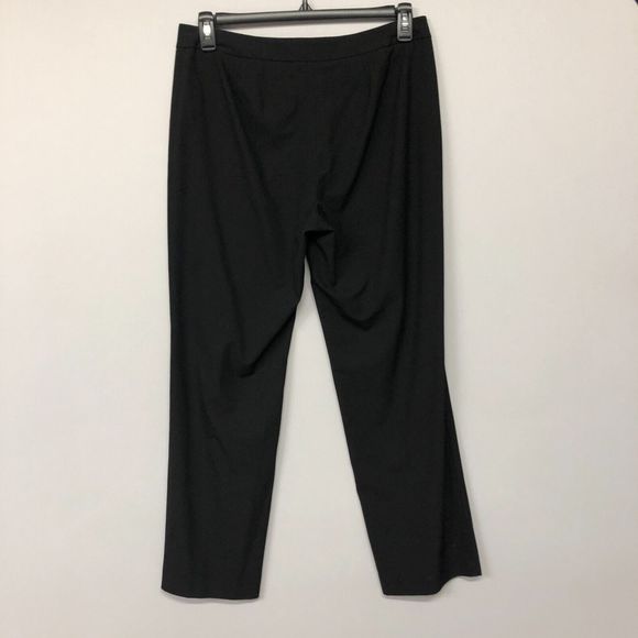 J Jill Women Flat Front Dress Pants Size 10 Stretch Black B191 -24 - Picture 12 of 15